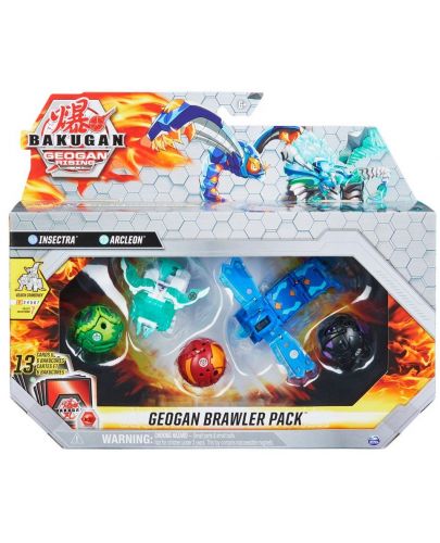 Игрален комплект Spin Master Bakugan Geogan Rising - Insectra и Arcleon, 5 топчета - 1
